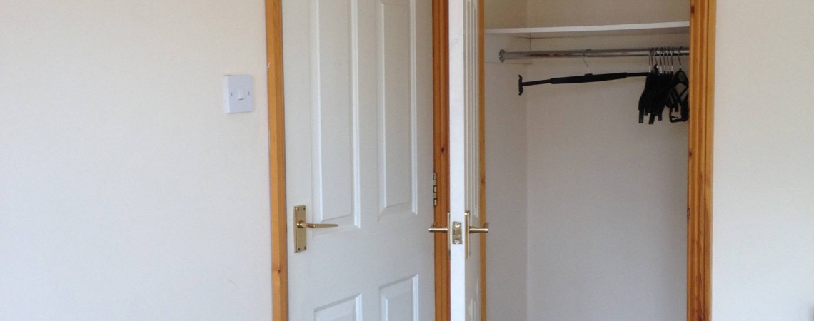 Bedroom three and wardrobe