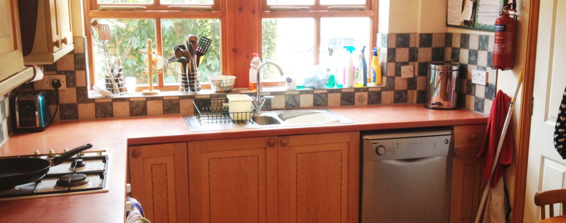 Kitchen, sink and window